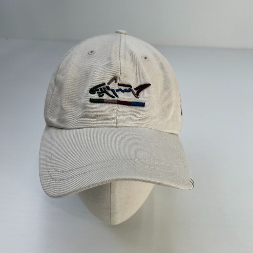 Greg Norman Hat Men Strap Back Shark Tooth Falcons Fire Golf Club Work Core Go